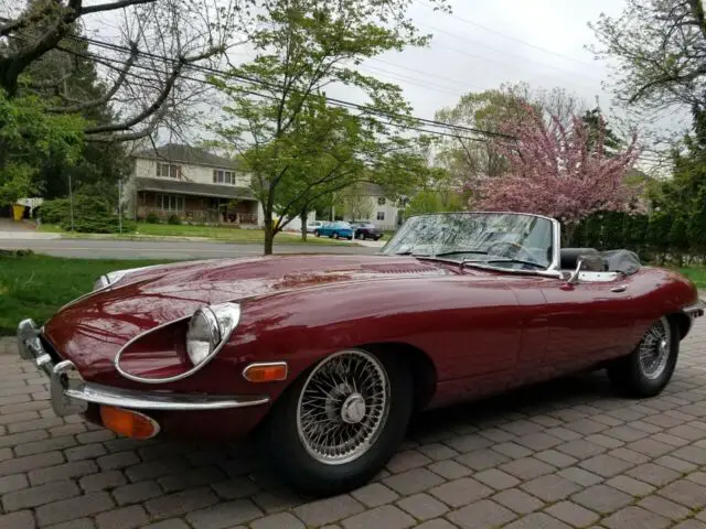 1969 jaguar e-type xke roadster all matching numbers heritage certificate