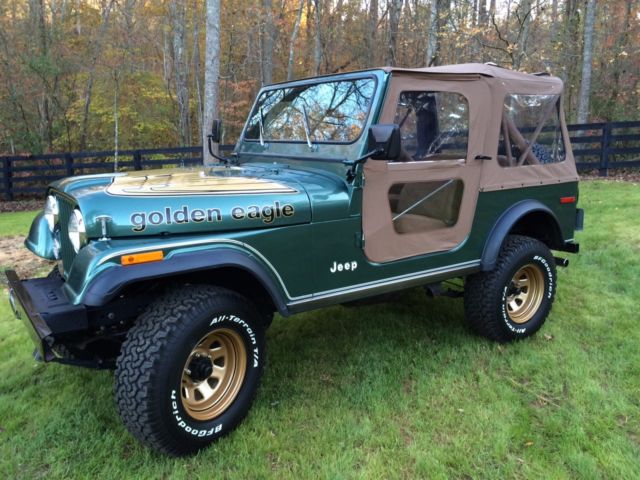 jeep cj7 golden eagle v8 auto 19k original miles always rust free!