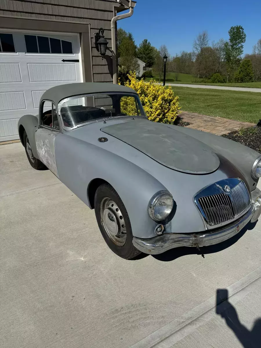 1959 mg mga coupe grey