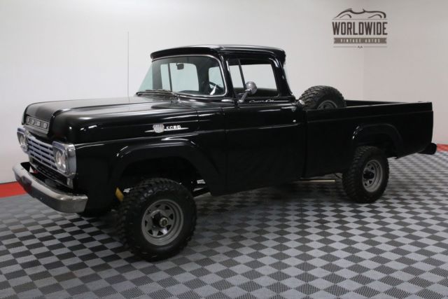 1959 black 4x4 big window frame off restored v8!