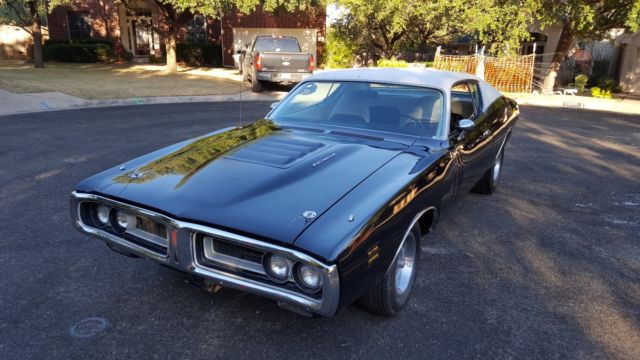 1971 dodge charger r/t numbers matching tx9 black original