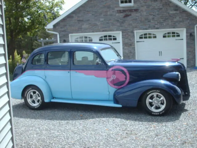 1937 pontiac 8 street rod sedan v8-at nice . 2yr.complete rebuild steel body