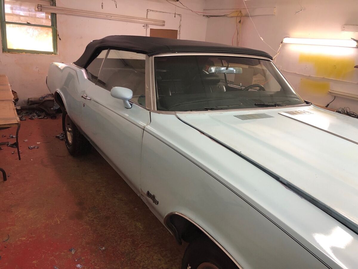 1970 oldsmobile cutlass 5.0 supreme classic convertible blue rwd automatic
