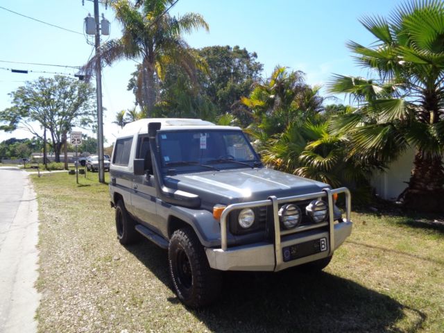 1991 toyota land cruiser convertible turbo diesel 3.4 l with a/c no reserve!!
