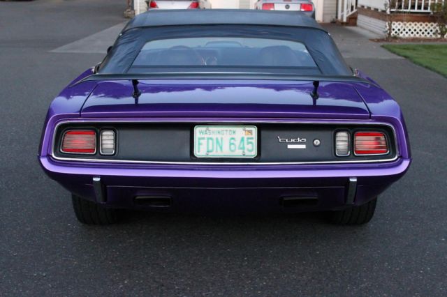 1971 plymouth hemi cuda convertible tribute, 426 crate motor, 5-speed, stunning!