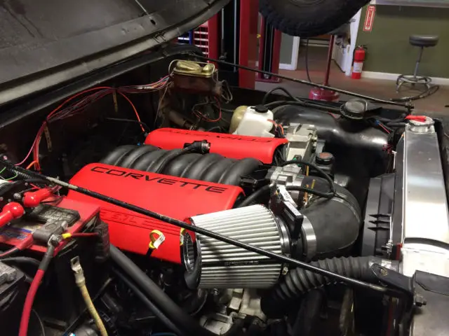 1986 jeep cj7 cj-7 ls6 corvette engine