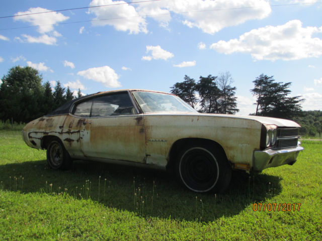 1970 chevelle malibu numbers matching all original ps pb at barn find 36 years