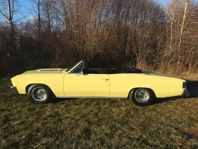 1967 chevelle convertible ss trim 4 speed body-off restoration