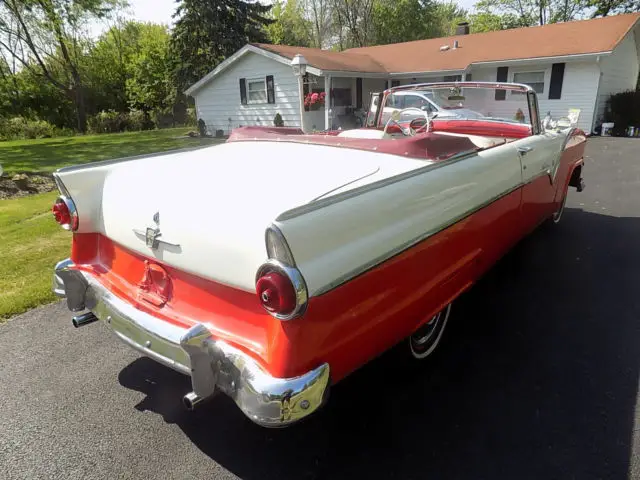 1955 ford fairlane sunliner convertible / recent frame off restoration / n0 rust