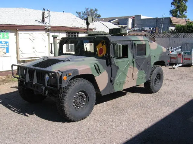 1990 am general m998 humvee slant back, hmmwv hummer military humvee