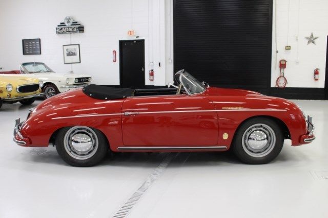 1957 porsche 356 a 1600 speedster 88683 miles red 1600 manual