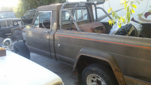 1977 amc jeep j10 godlen eagle z code v8 401 quadra-trac project rollbar pushbar