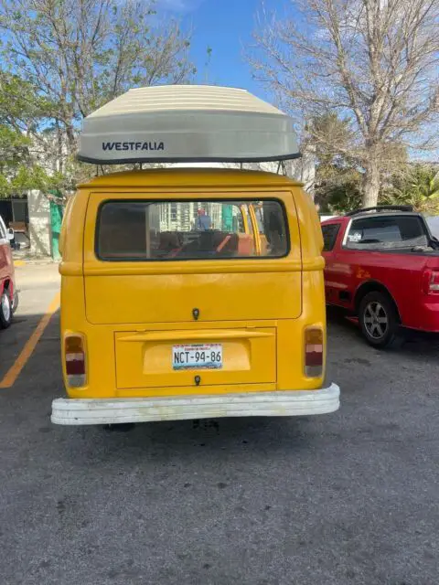 1976 volkswagen type 2 van yellow rwd manual westfalia