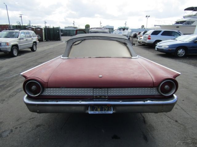 b 1961 ford galaxie sunliner convertible v8 automatic no reserve