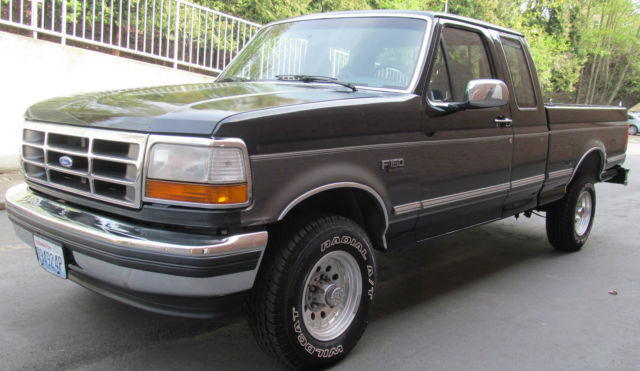 clean low mile ford f-150 xlt 4x4 extended club cab pickup truck 4wd rare 5.8l