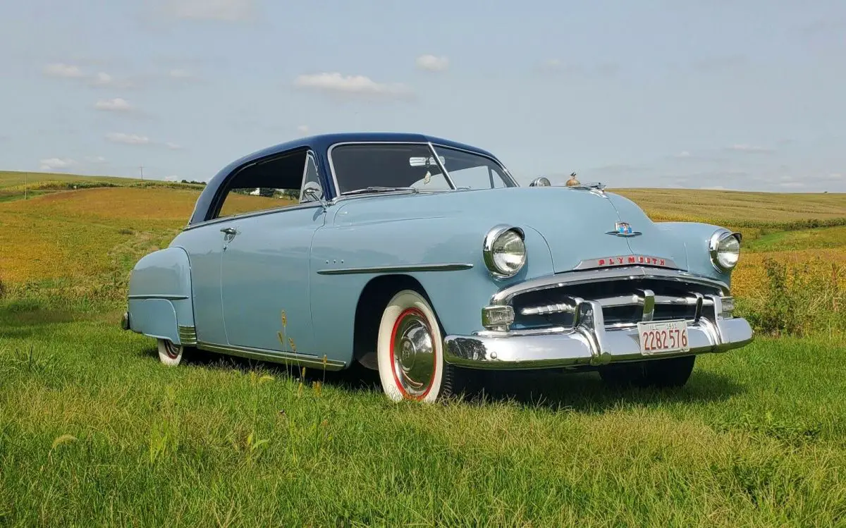 1951 plymouth belvedere coupe blue rwd manual