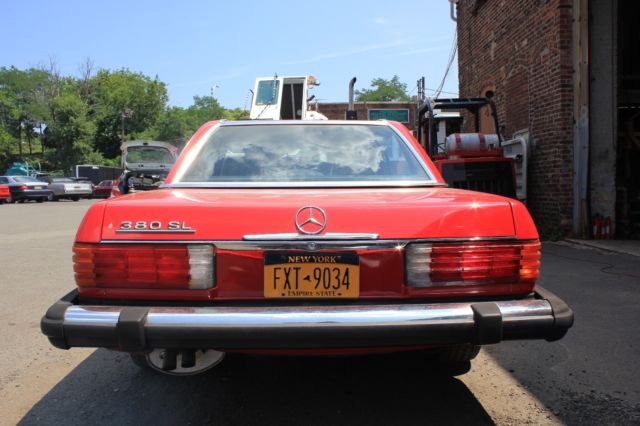 1985 mercedes-benz 380sl auto 2 tops 61k miles