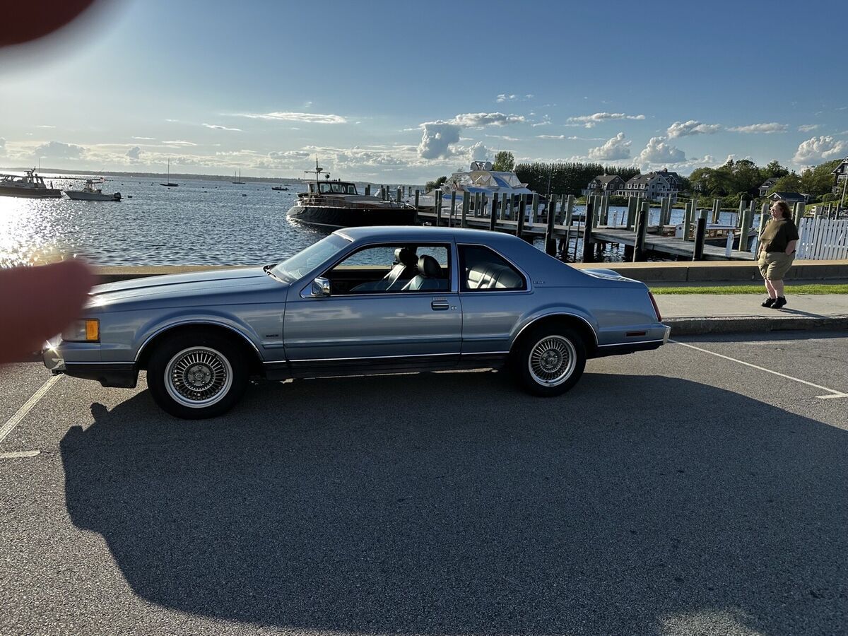 1988 lincoln mark vii coupe blue lsc