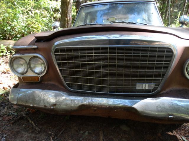 1963 studebaker lark daytona wagon sliding roof v-8 model factory copper white