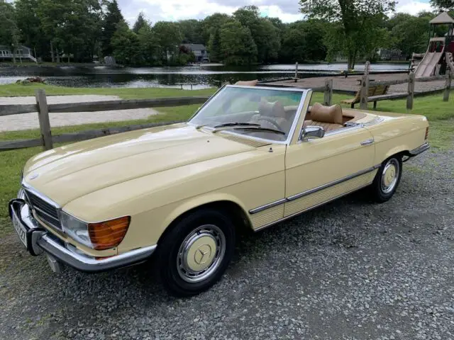 1973 m-b 450sl - maple yellow - 94k miles - two family car