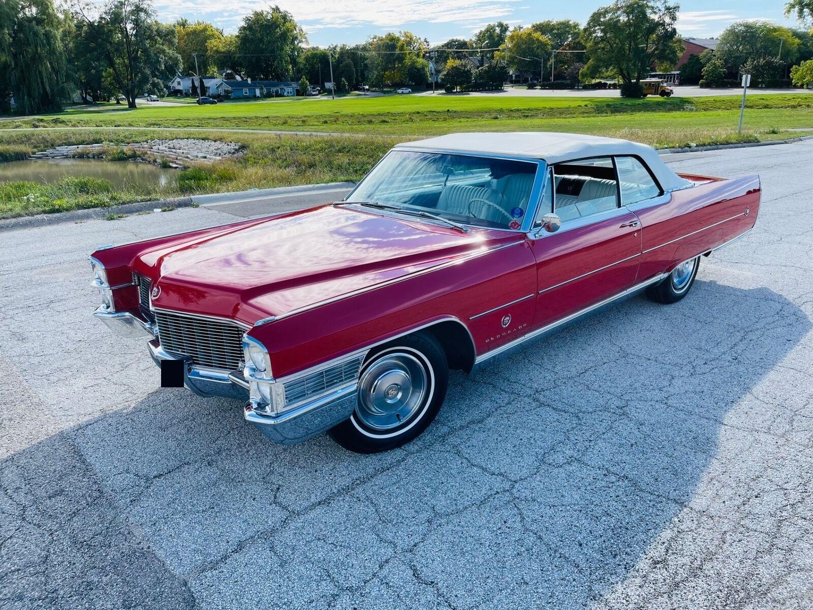 1965 cadillac eldorado convertible red with 55905 miles