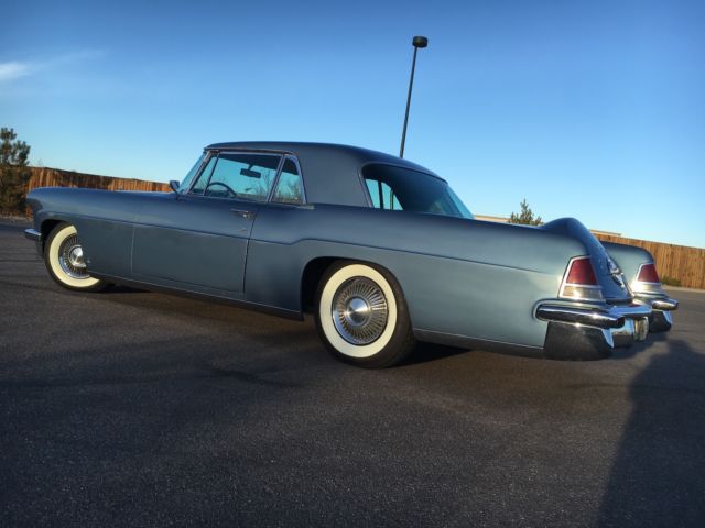 1956 lincoln continental mark ii blue metallic factory ac option