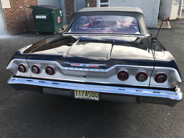 1963 chevrolet impala ss 409 convertible loaded air conditionrotisserie resto