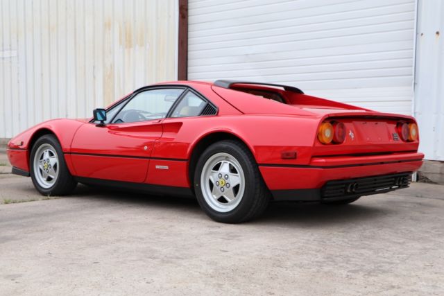 1988.5 ferrari 328 gtb, rosso corsa/beige, 1 of 19, 23k miles, fully serviced
