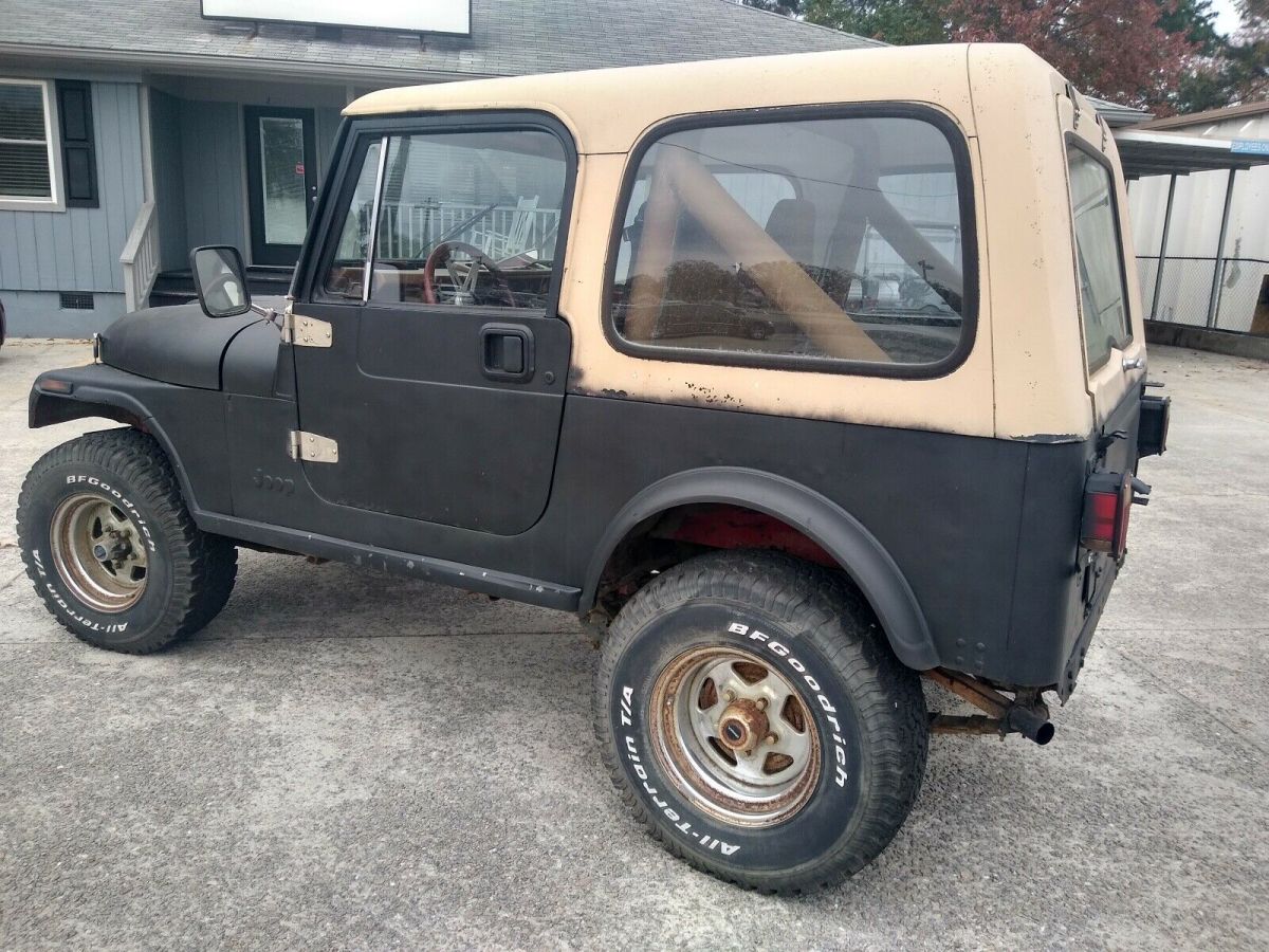 1984 jeep cj7 suv black 4wd manual cj7