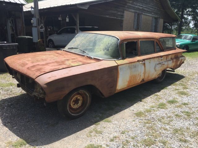 1960 chevy brookwood wagon not impala ss 1959 1961 1962 1963 1964 barn find og