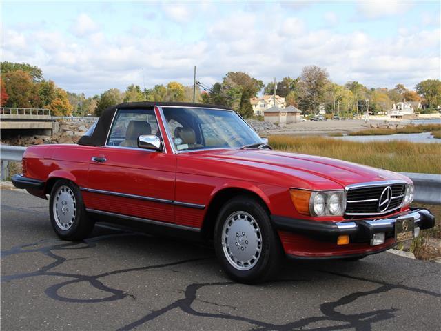 1986 mercedes-benz 560 series 560sl 130,000 miles red 8 cylinder engine 5.5l/33