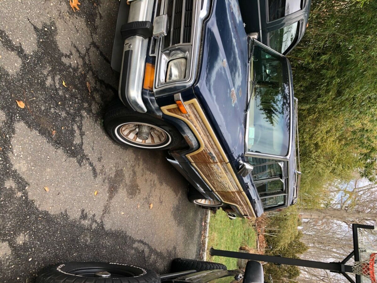 1986 jeep grand wagoneer suv blue 4wd automatic