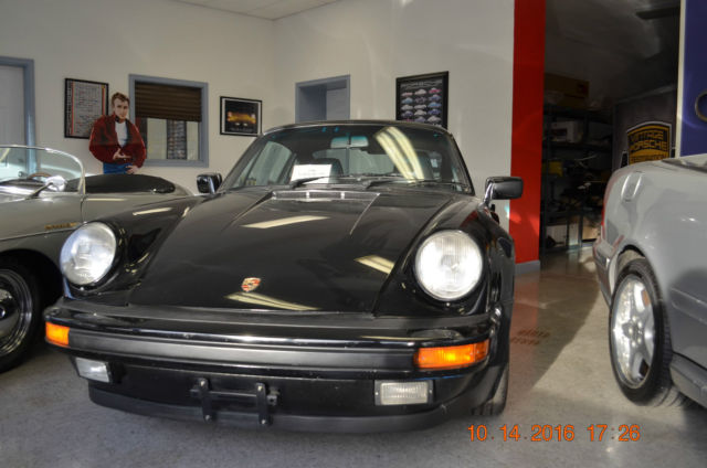 1986 930 turbo, original paint, black exterior over original black interior