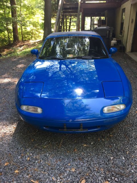 1992 mazda miata mx-5 blue 2d coupe convertable