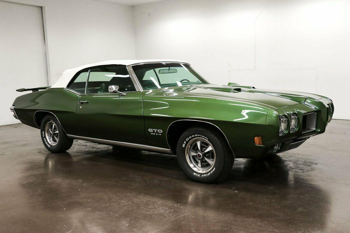 1970 pontiac gto 12740 miles pepper green convertible 455 pontiac v8