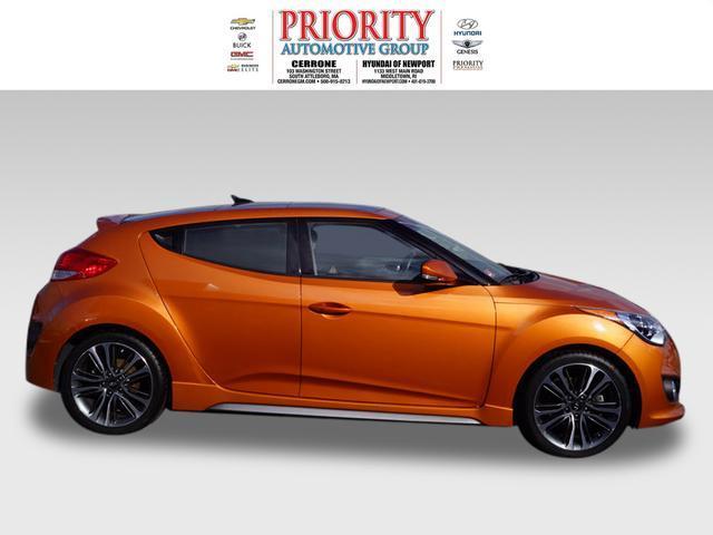 2016 hyundai veloster turbo base 3dr coupe 6m w/orange accent interior for sale in middletown, rhode island