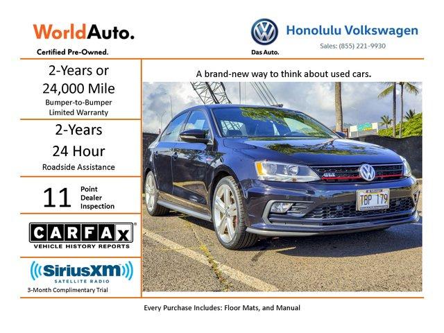 certified 2016 volkswagen jetta gli sedan honolulu, hi 96819 for sale in honolulu, hawaii