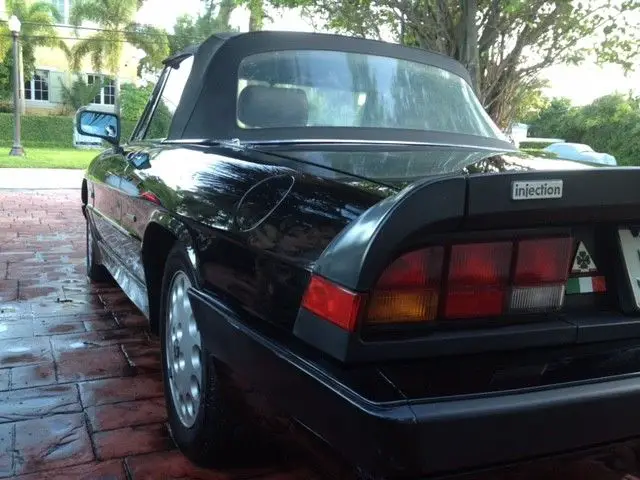 1988 alfa romeo spider quadrifoglio, one owner, garaged, non smoker