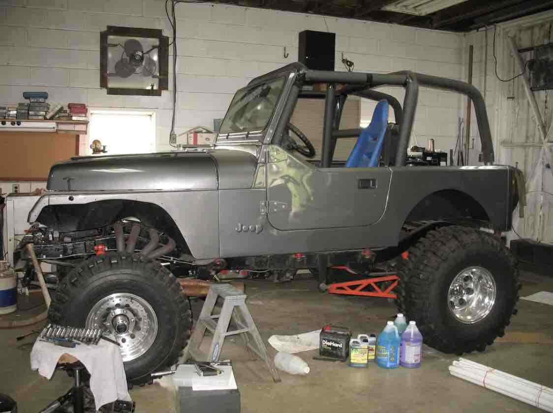 1994 jeep wrangler off-road mudding jeep