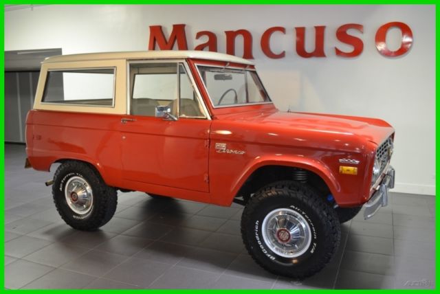1971 ford bronco sport 4x4 302 v8 red ps excellent condition early model