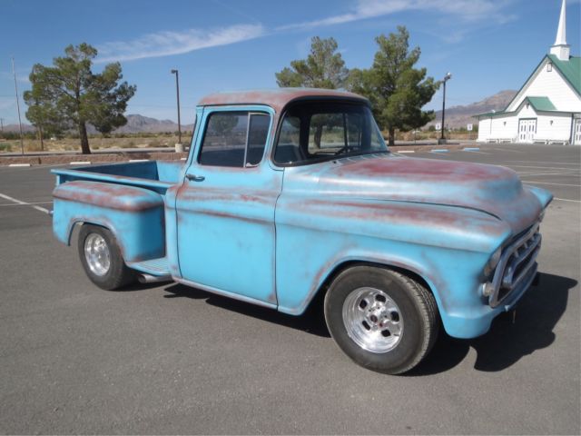 1955 big window gmc pickup truck