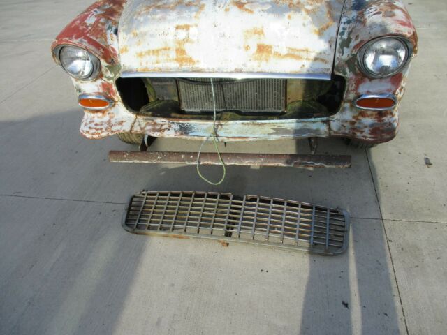 1955 chevy chevrolet bel air rat rod coupe 2402 350 v8 th350 trans project ratty