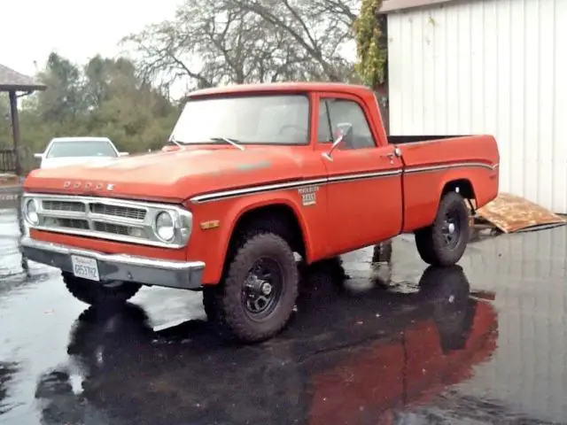 1971 d100 custom shortbed sweptline original last yr of the real power wagons