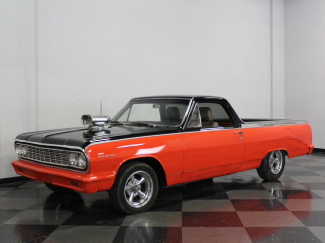 harley davidson themed el camino, 350ci motor w/ weiand blower, th400 trans