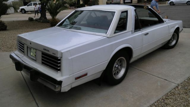 1981 dodge mirada oem 318-4bbl, console, buckets, t-tops and no rust or reserve!