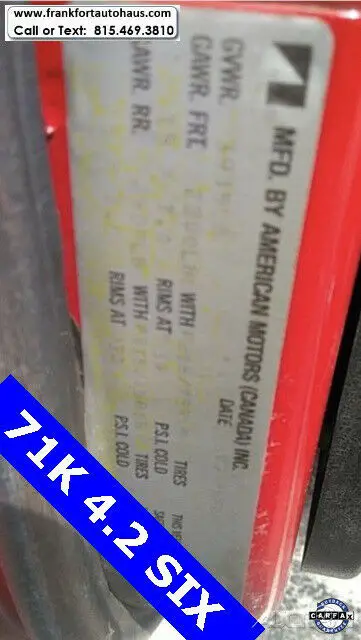 1987 used 4.2l i6 12v manual 4wd premium