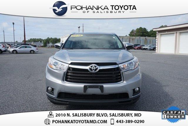used 2016 toyota highlander xle v6 salisbury, md 21801 for sale in salisbury, maryland