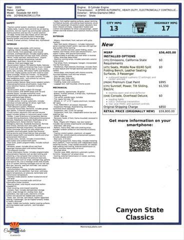 2005 cadillac escalade base