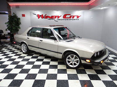 1988 bmw 535i e28 sedan limited slip diff books, records & window sticker nice!