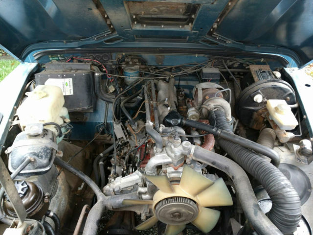 all original 1987 land rover defender 110, lhd, blue & white, 78,000 miles